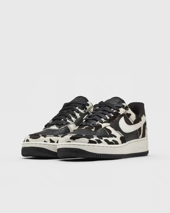 Nike Women’s Air Force 1 ’07 black and cream cow print