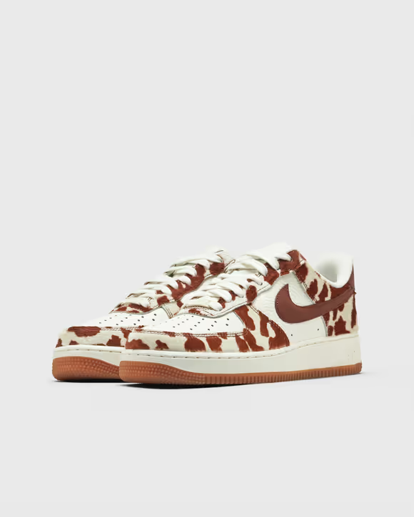 Nike Women’s Air Force 1 ’07 brown and sail cow print